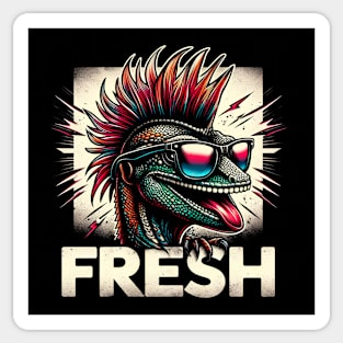 Fresh Gecko | Cool Gecko | Punk Gecko Sticker